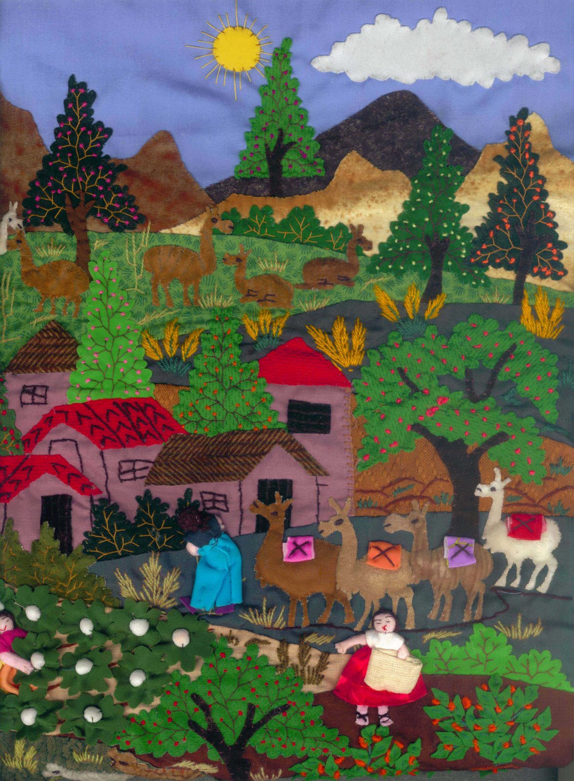 MANTO PERUANO ARPILLERA