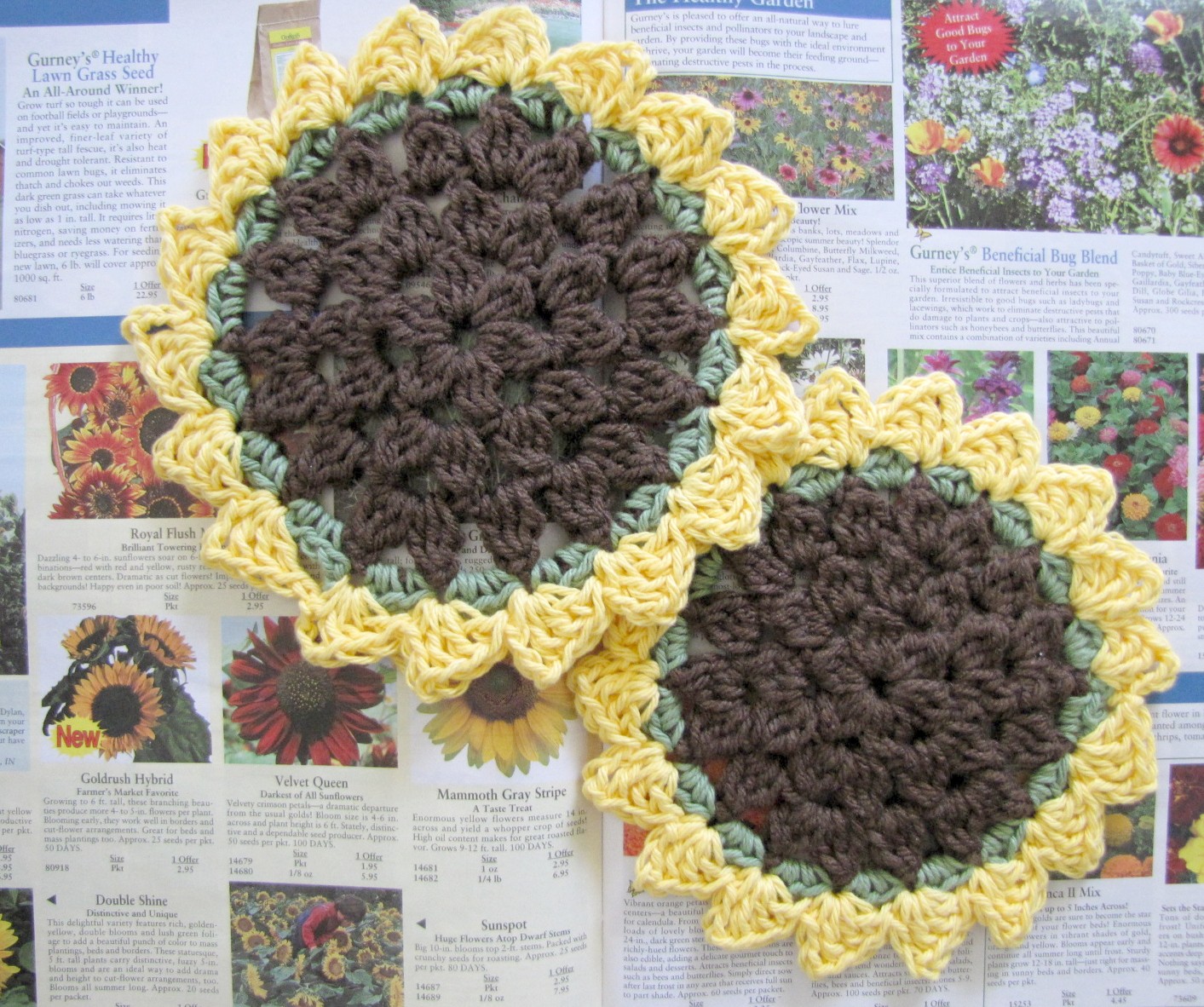 Knitterly things and other stuff: Basic Crochet Dishcloth/Washcloth