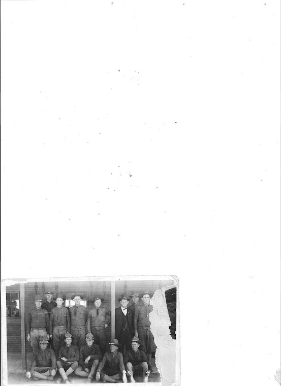 Post Card of the troops in boot camp in Texas