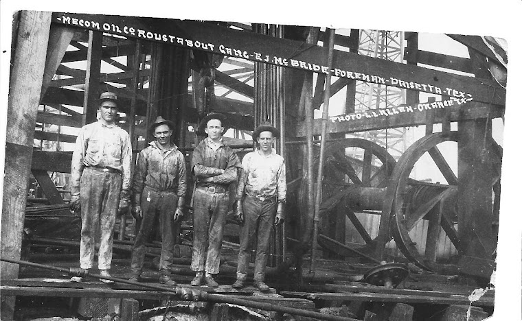 Post card of roughnecks