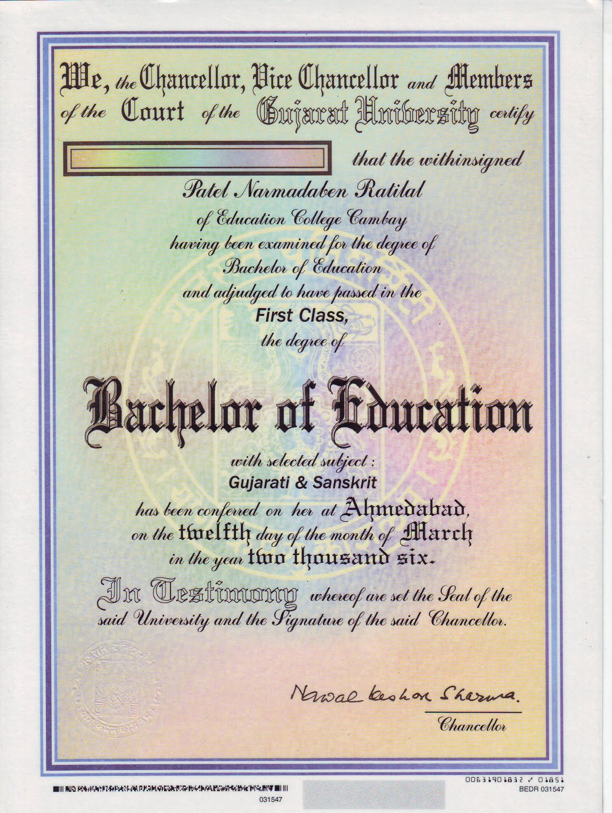narmada-patel-faculty-of-b-ed-collage-dahod-b-ed-m-ed-degree