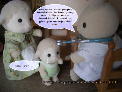 Sylvanian Families Story - Sheepie was taken an injection.