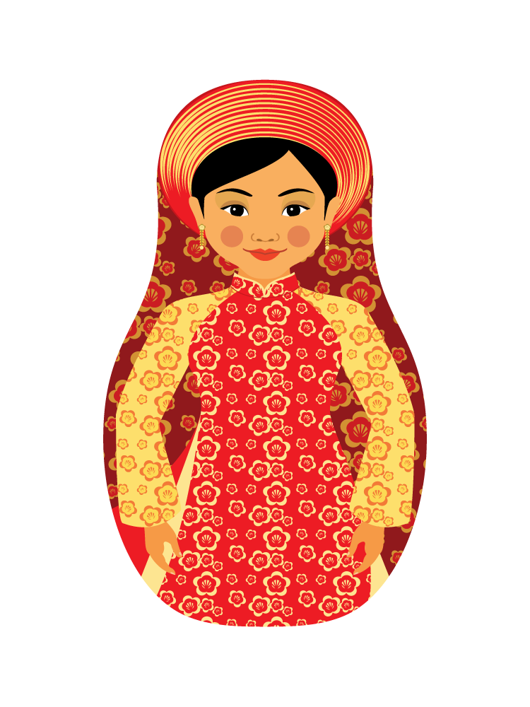 Татарская матрешка рисунок