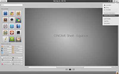 Equinox Gnome Shell Theme