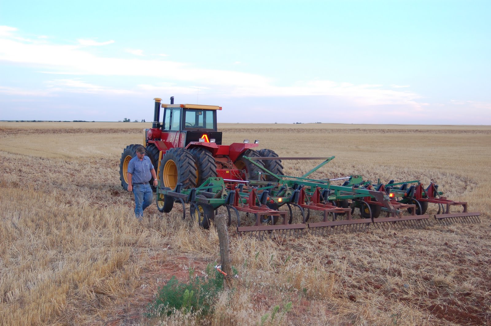Farm Girl Burning Wheat Stubble