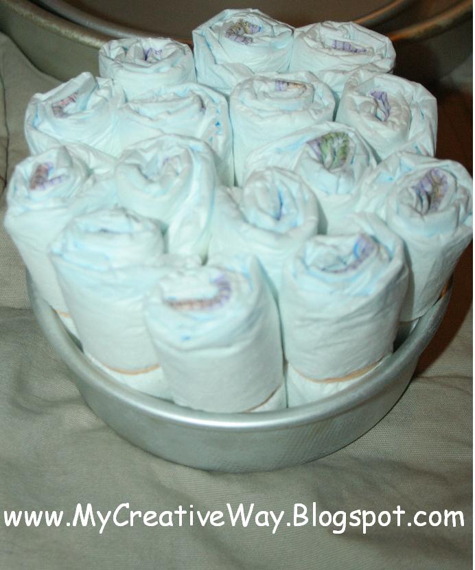 My Creative Way DIY Monday Diaper Cake