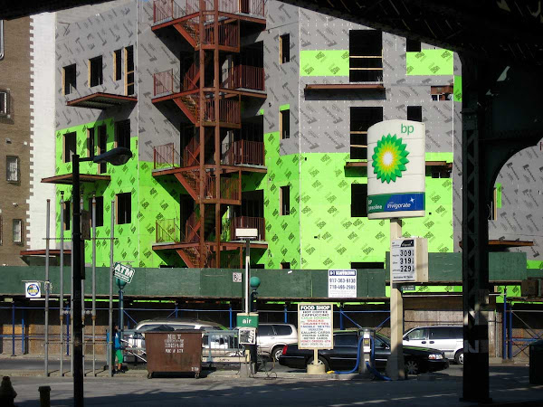 BP Spills Green - On Broadway off Union Ave. in Williamsburg.