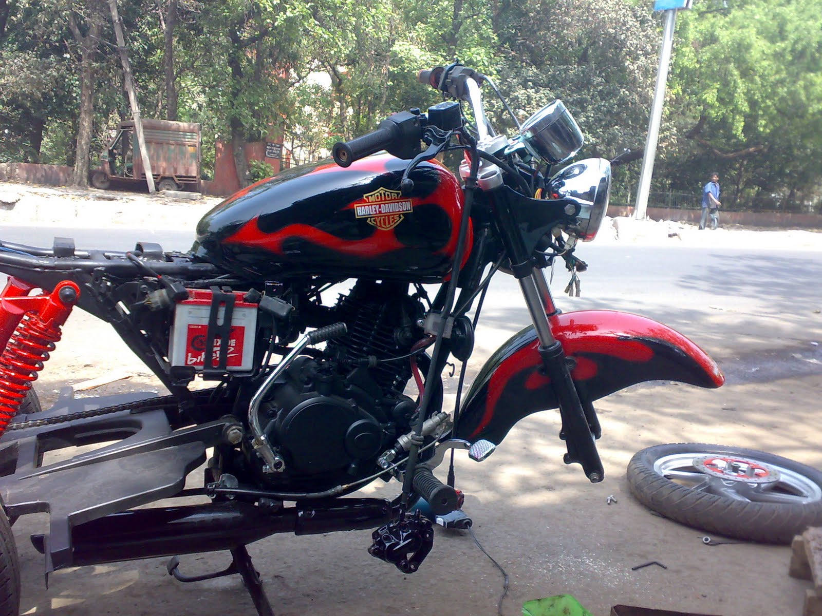 Bike Modifications in India Pulsar Trike for Physically Challenged