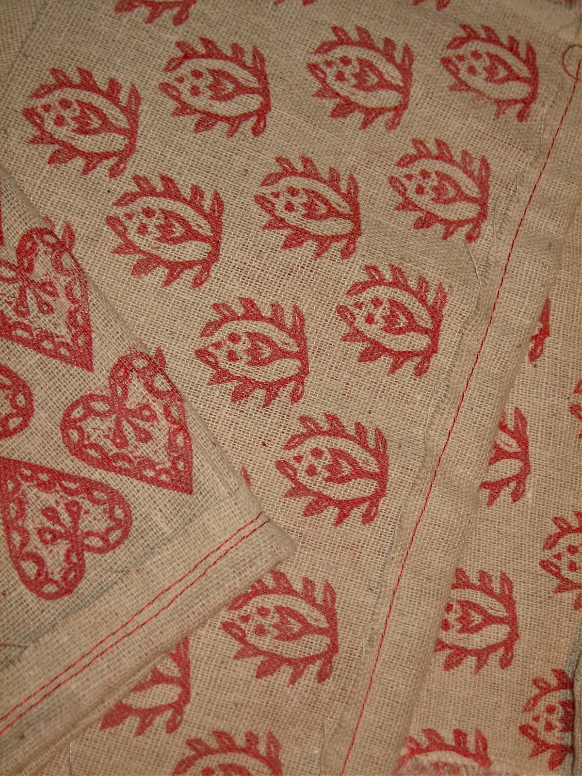 polkadotponie HandStamped Fabric