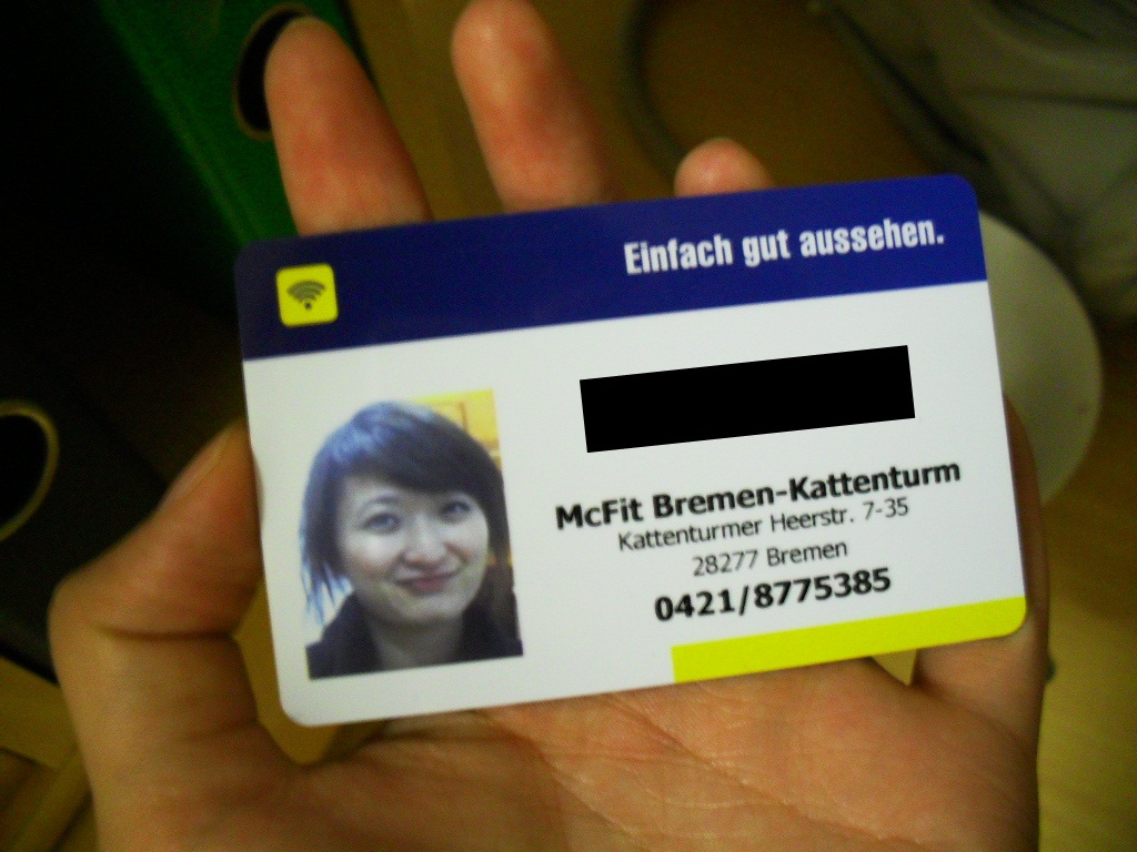 Reispuffer: McFit Karte