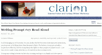 Writing Prompt #17 Clarion Blog Lynda Williams
