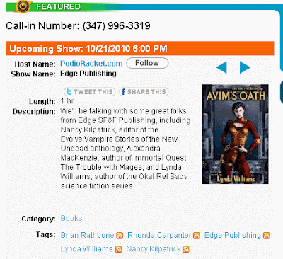 Edge Science Fiction and Fantasy featured on Brian Rathbone's PodioRacket.com