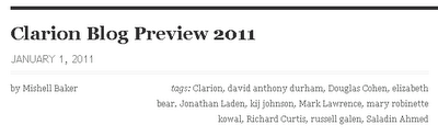 Clarion Blog Preview 2011