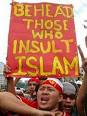Don't all Islamic protest signs say "behead those who insult Islam"?