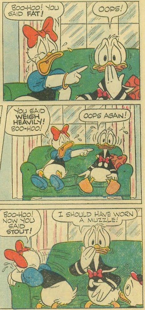donald duck comic strip girlfriend