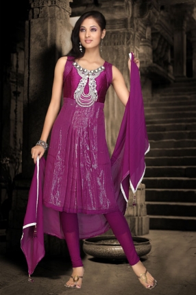 4 purple lurex churidar kameez with dupatta designer salwar kameez Purple lurex churidar kameez with dupatta designer salwar kameez