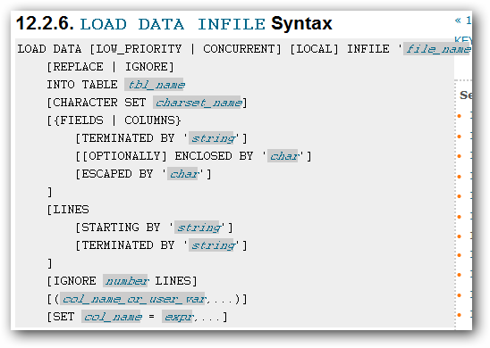 WeB LoG'S JuUiER: Load data from text file to MySQL
