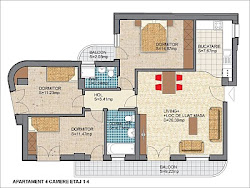 Plan ap. 4 camere