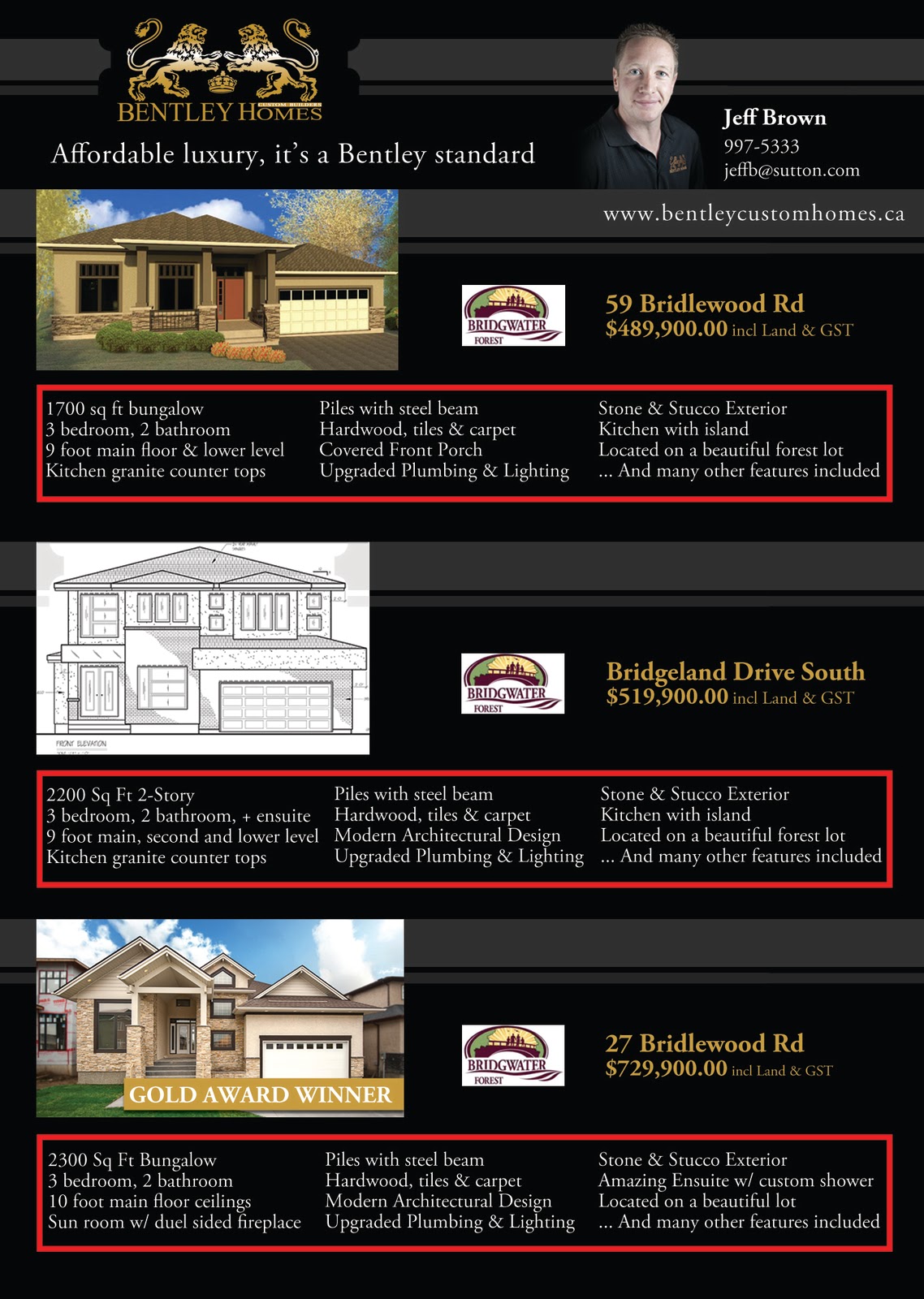 Bentley Custom Homes 2010