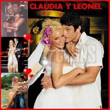 Claudia con Leonel...