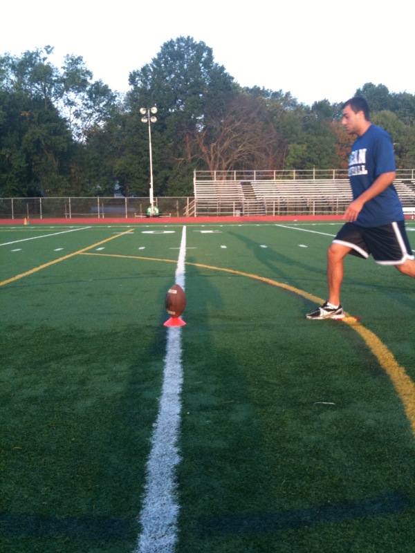 How to kick a football Steps of how to kick a football