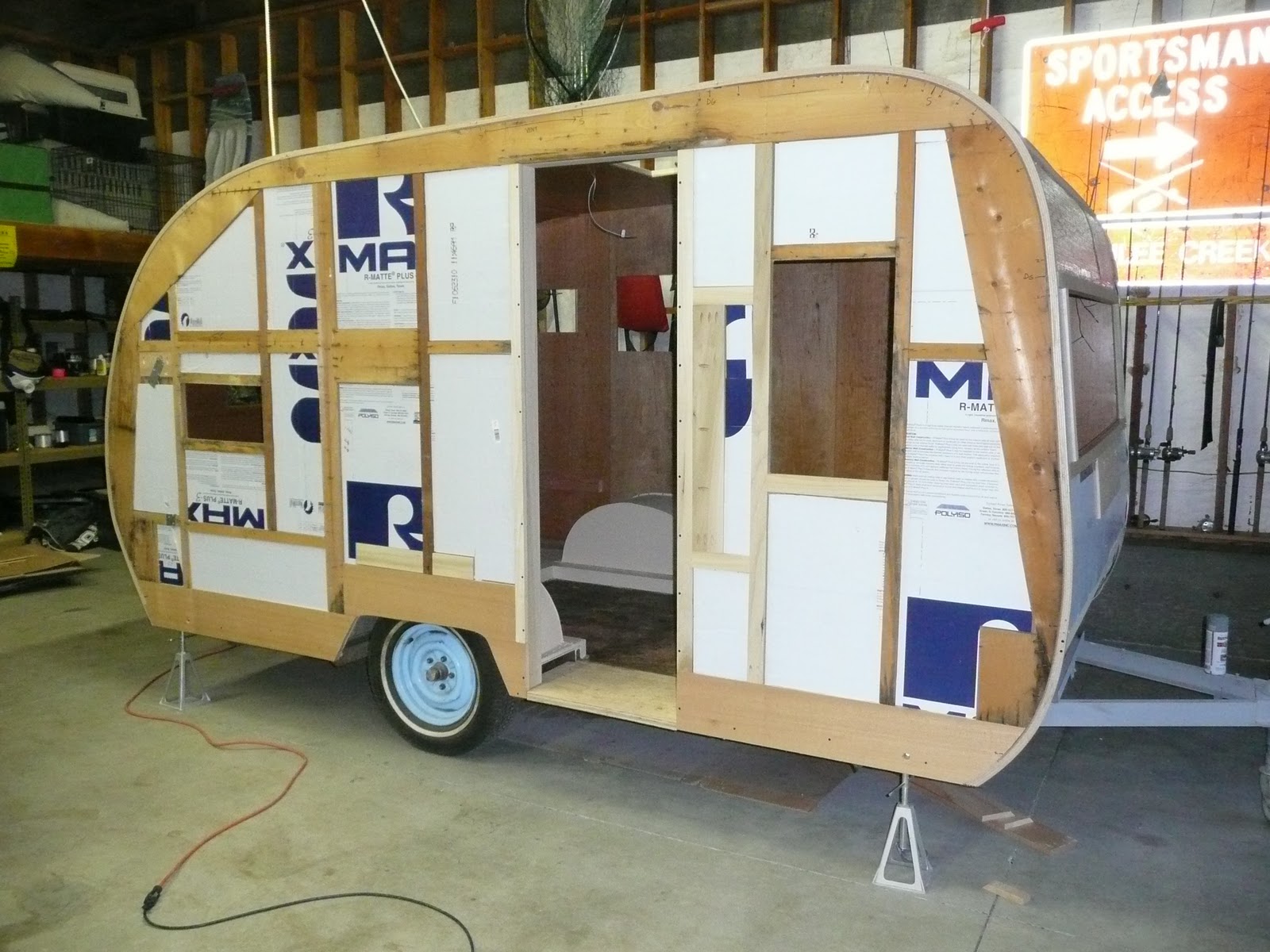 insulation trailer travel wiring westerner side 1958 passenger