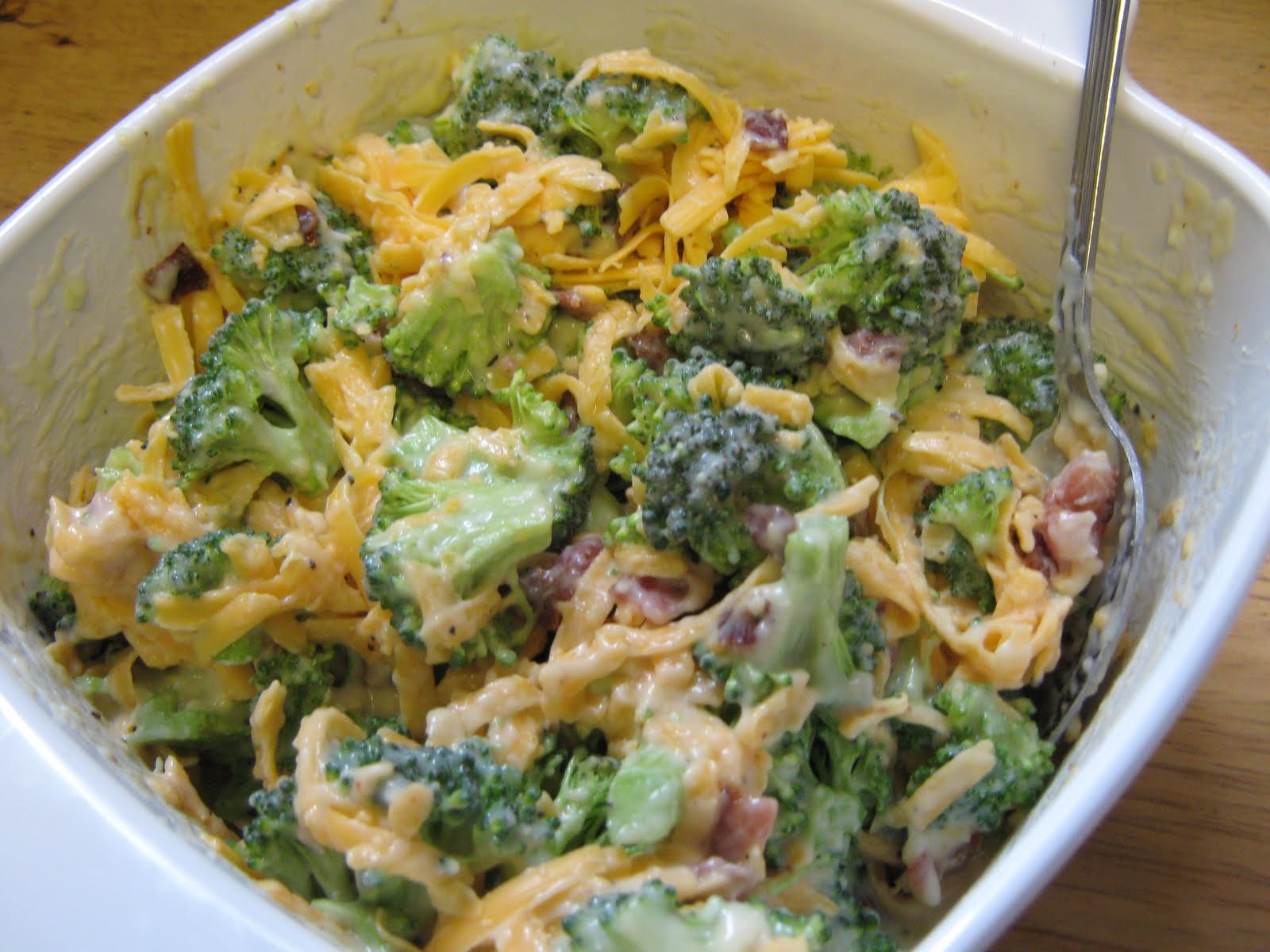 Abundance on a Dime RECIPE Broccoli, Bacon & Cheddar Salad with Old
