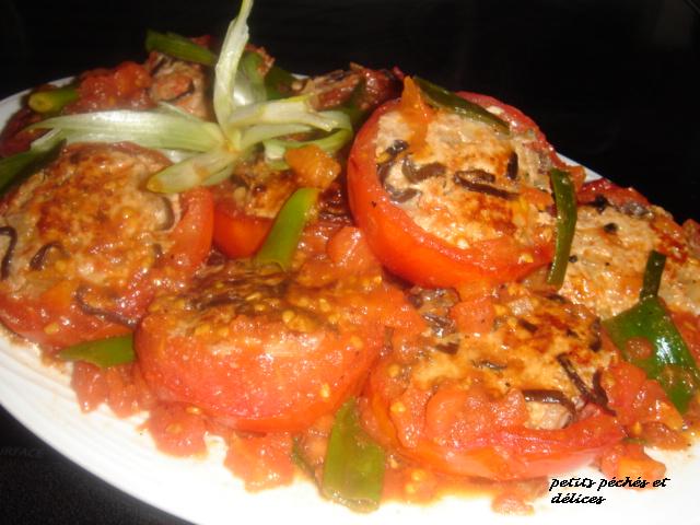 recettes plats Tomates farcie