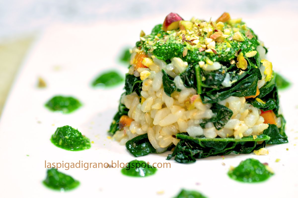 LA SPIGA DI GRANO: Riso integrale al cavolo nero e pistacchi di Bronte