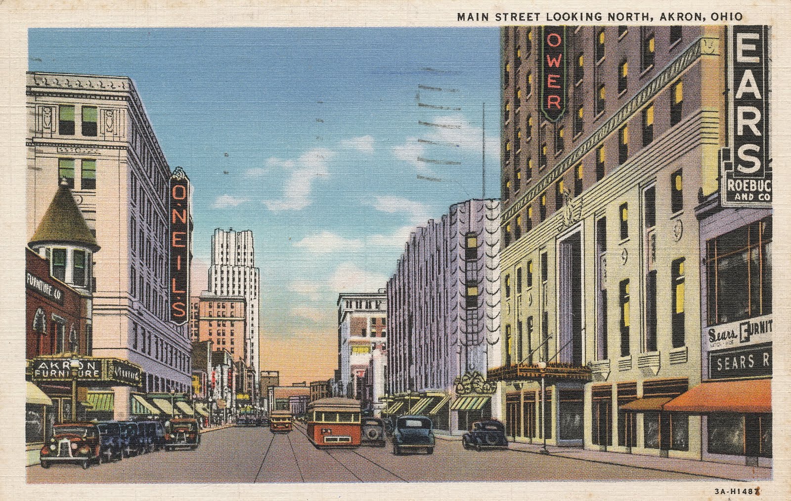 The Daily Postcard Streetcar Sunday Akron, Ohio