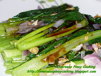 Choy Sum with Oysters Sauce