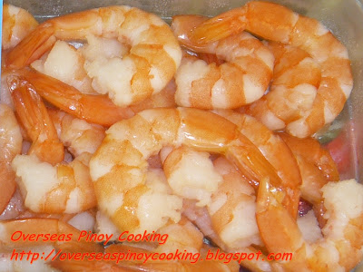 Shrimp with Green Peas - Pre-cooked Shrimps