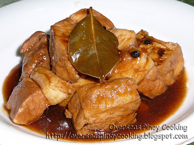 Tokwa at Baboy Adobo with Oyster Sauce