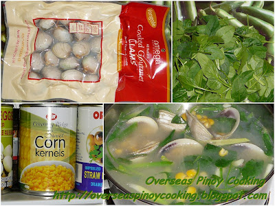 Clam and Corn in Ginger Soup - Cooking Procedure
