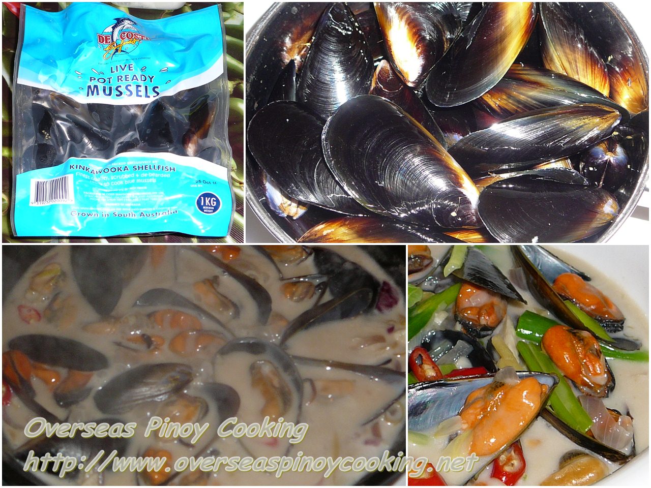 Ginataang Tahong, Mussels in Coconut Milk