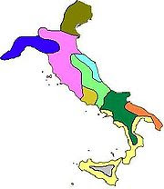 MAPA DE LA PENÍNSULA ITÁLICA II. MILENIO