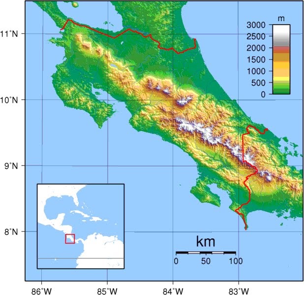 Costa Rica: Características Geográficas.