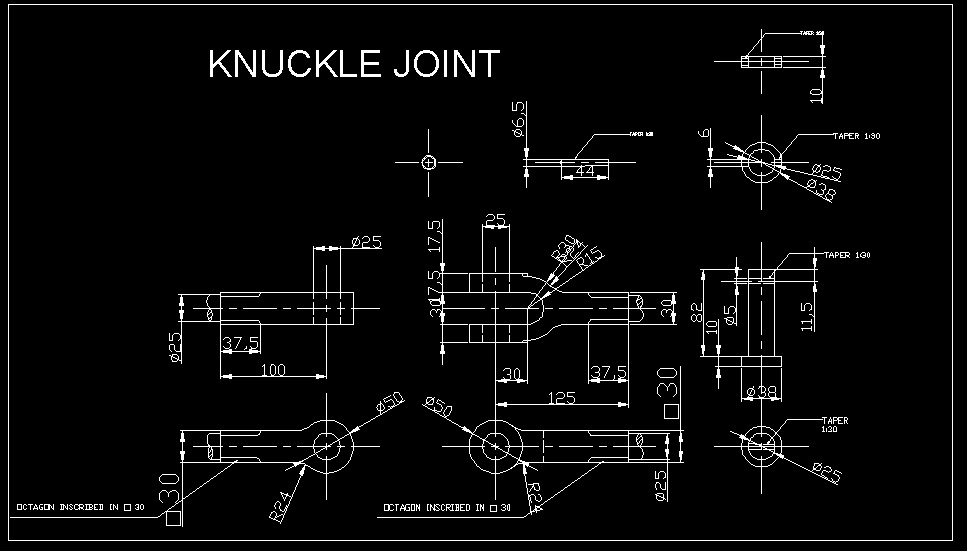 Srinivasa Ram CAD Design 002 KNUCKLE JOINT