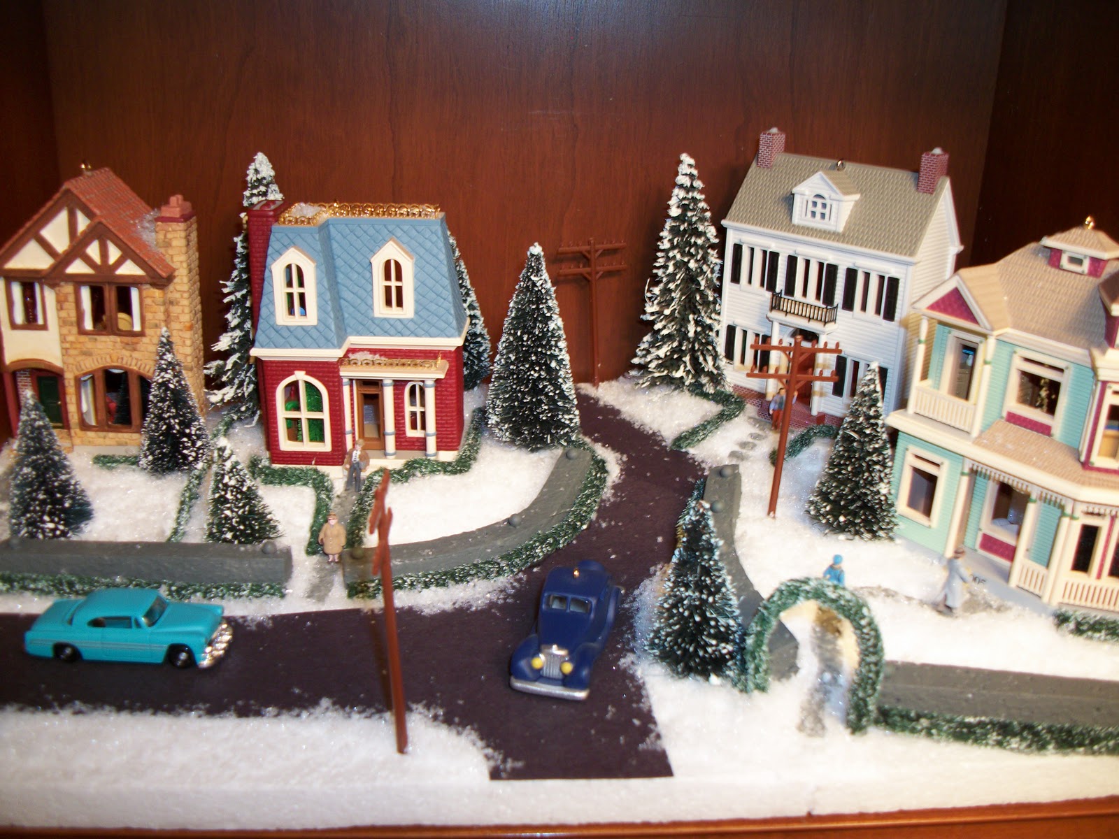 the average designer Displaying Nostalgic Houses and Shops by Hallmark