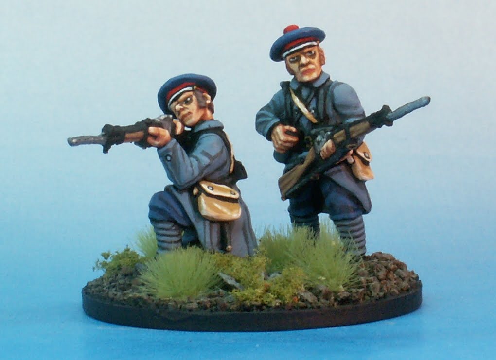 Figurine Mokarex Peinte - 6 Fusiliers Marins 1914-1915 - Occasion En Bon état