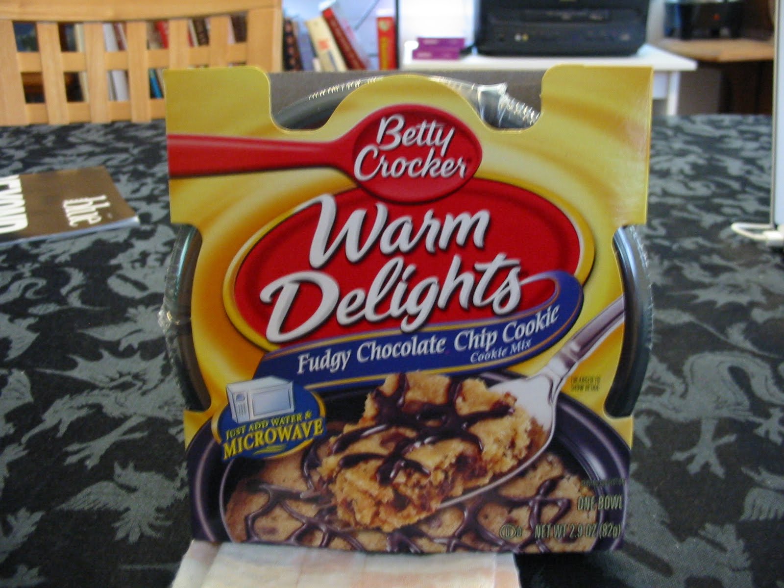 The Chocolate Cult Never Too Hot For Chip Cookies I Bought This Product The Fudgy Chocolate Chip Cookie Single Serving Microwavable Mix A While Back From Kroger When It Was On And Had