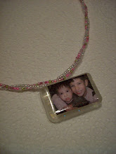 My resin photo necklace of the boys