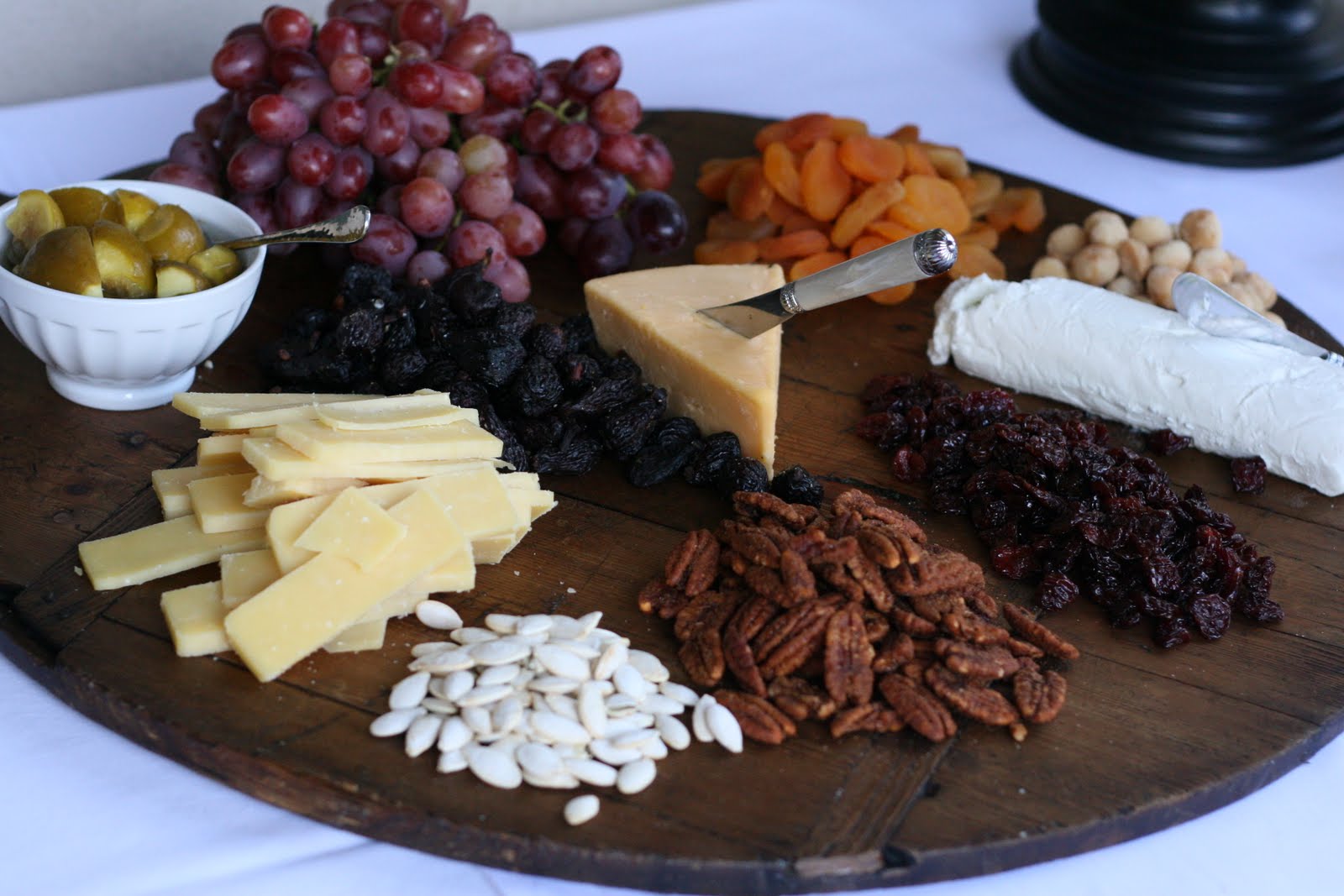 Dried Fruit and Cheese Platter for Fall