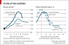 Lesson from two bubble economices:  Japan and USA