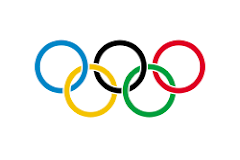 The 5 Olympic Rings: Blue, Yellow, Balck, Green and Red