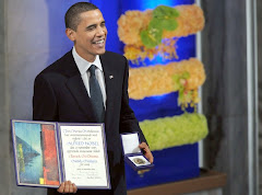Presdient Obama with his Nobel Peace Prize