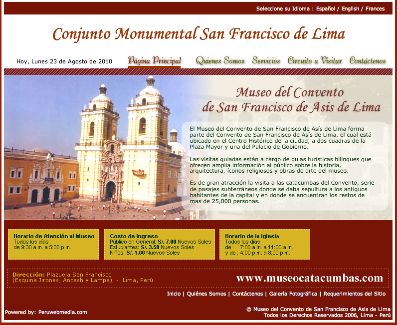 Convento de San Francisco de Lima ~ El LoBo BoBo,... un blog de viajes