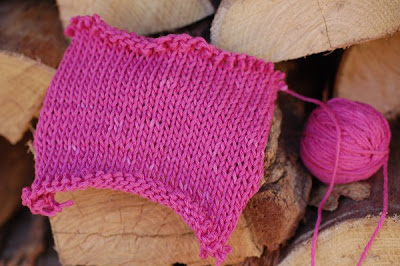 Pink cotton/wool blend swatch