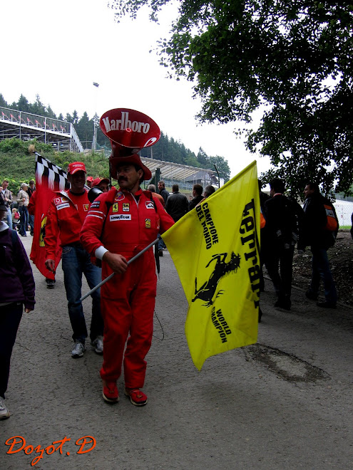 Supporters de la Scuderia Ferrari.