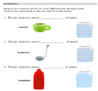 VOLUME OF LIQUID: WORSHEET( MEASURE VOLUME OF LIQUIDS USING NON